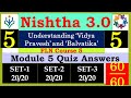 Module 5 quiz Answers in English|Nishtha 3.0 quiz Answers|Understanding 'Vidya Pravesh and Balvatika