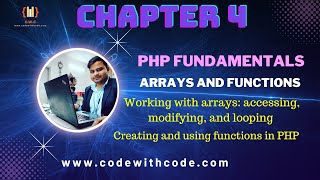 ✅ PHP Tutorial For Beginners Chapter 4 in Hindi | Code With CodeChapter5 PHP
