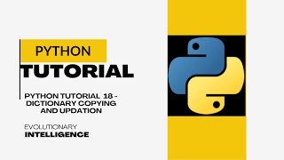 Python Tutorial 18 - Dictionary Copying and Updation