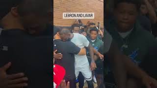 LeBron James and LaVar Ball show love after the game
