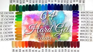 DIY Hard/Builder Gel Colors | Mixing Chalk with Hard Gel | Cheap east gel mix