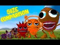 NEW SIZE COMPARISON SPRUNKI TAPES FAMILY in Garry's Mod!