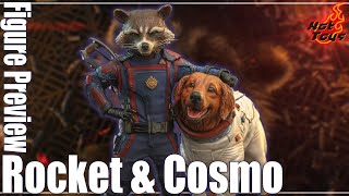 アライグマロケットと宇宙犬コスモが2体セットで登場！ / HotToys Rocket \u0026 Cosmo Guardians of the Galaxy Vol.3