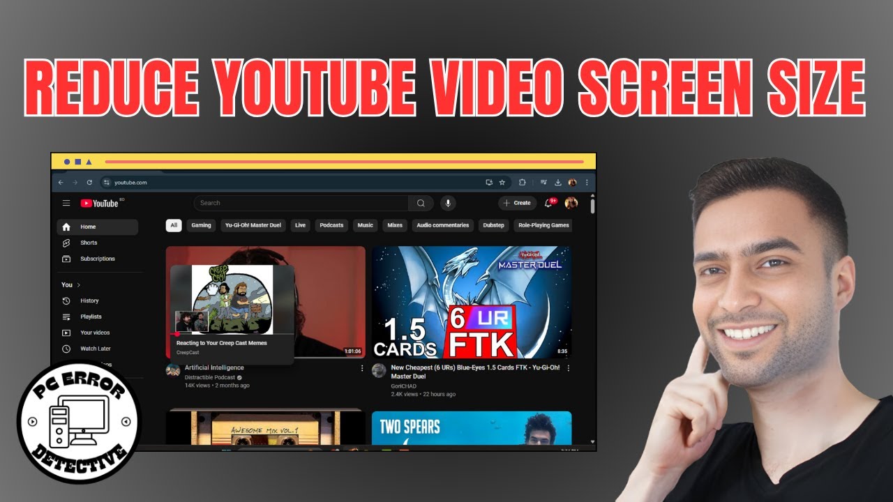 How To Reduce Youtube Video Screen Size Quick Tutorial 2025 Youtube