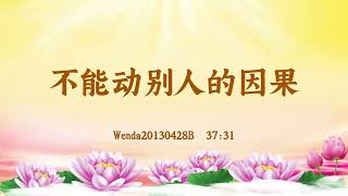 【卢台长精彩录音开示】不能动别人的因果 Wenda20130428B  37:31 | 观世音菩萨心灵法门