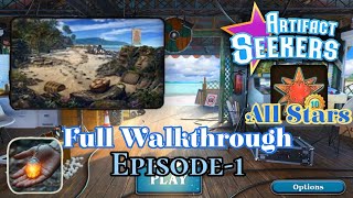 Artifact Seekers: Episode-1. Tropical Island. Full Walkthrough with All Stars & Morphing.