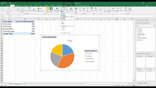How to Create a Pie Chart for Pivot Table in Excel. [HD]