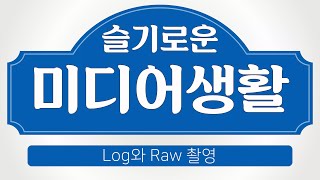 [슬기로운 미디어생활] Log와 Raw 촬영