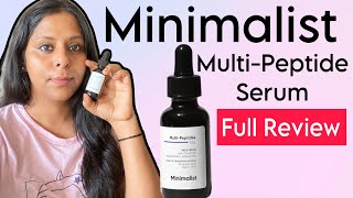 Minimalist Multi-Peptides Face Serum Review | Anti-Aging, Ingredients, \u0026 Results!