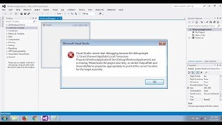 Fix- Visual Studio cannot start debugging because the debug target