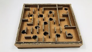 Board Game Marble Labyrinth from Cardboard  How to Make Amazing Game - Lee Bros
