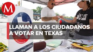 Ciudadanos salen a emitir su voto en Texas
