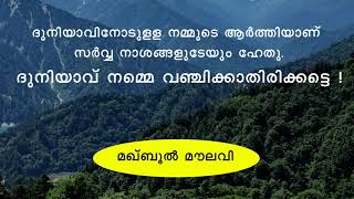 ദുനിയാവിന്റെ വഞ്ചനയിൽപ്പെടല്ലേ... - മഖ്ബൂൽ മൗലവി