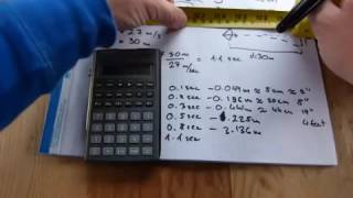 Ballistic trajectory calculation