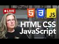 LIVE | Building an Accessible Portfolio Layout with HTML, CSS & JavaScript | Part 1