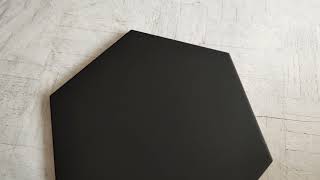 Outlet NEXTERIO tu kupisz Gres szkliwiony hiszpański Geotiles SOLID Black 25,8x29