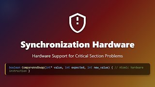 Synchronization Hardware Explained: Atomic Instructions for Beginners