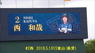 福井ミラクルエレファンツ#2西和哉2018 05 19VS富山