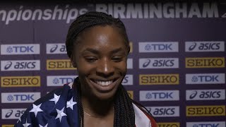 WIC 2018 Birmingham - Courtney Okolo USA 400 Metres Women Gold