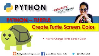 How to change the python turtle window background color Turtle Python drawing Turtle Python graphics