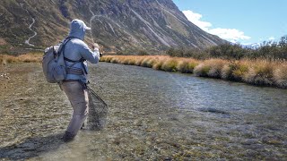 Fly Fishing Large Trout And Truck Camping In the Mountains of New Zealand.