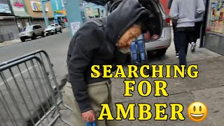 Searching for Amber in Kensington, so that I could take her to the hospital!❤️😃