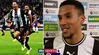 Isaac Hayden reacts to his 94th minute winning goal against Chelsea! 🔥