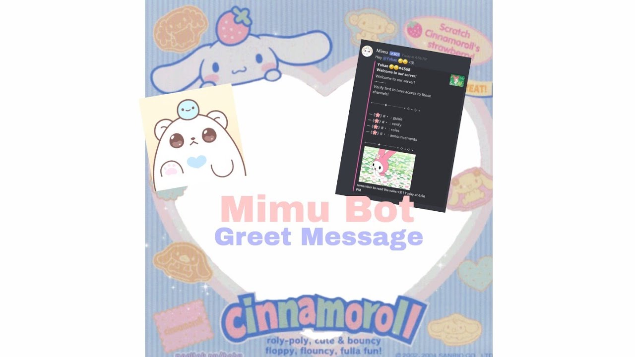 Greet Message Mimu Bot Tutorial Youtube