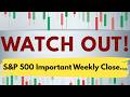 Traders WATCH OUT for Tomorrow's Weekly Close (S&P 500)
