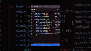 🕕 Drawing a wall clock - Design using Python turtle #python #shorts