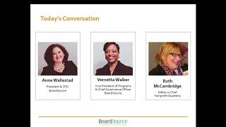 The Pivotal Role of the Nonprofit Board Chair