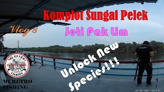 Repeat JETI PAK LIM Muara Sungai Pelek Sepang / Umpan udang hidup mengena!! vlog 8