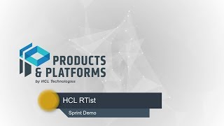 HCL RTist - Sprint Demo 2019.11 - 1. Introduction