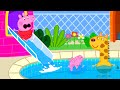 The GIANT Water Slide 🌊 Best of Peppa Pig 🐷 Cartoons for Children