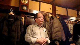 2011.03.24 神亀の会＠神田新八　神亀専務の〆の挨拶