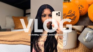 VLOGTOBER: preparing for october | fall dorm tour, decorating, shopping and more!