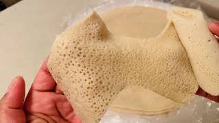 I attempted to make injera from all-purpose \u0026 Rice flour from scratch