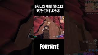 みんなも隙間には気を付けようね【フォートナイト】