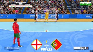 FIFA 23 | England vs. Portugal | Penalty Shootout Futsal | Ronaldo vs Sancho - Gameplay PC