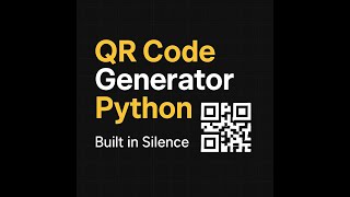 "Python QR Code Generator in 15 Seconds | No Voice, Just Code 🧾⚡