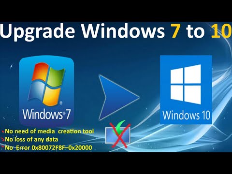 How to upgrade Windows 7 to Windows 10 WITHOUT Media Creation Tool | New hack | No loss of data