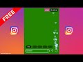 Instagram live screen free green screen video,insta live window with view count and like animation