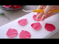 クレイフラワー 椿の花の作り方 樹脂粘土で作るお正月飾り diy clay camellia flower cold porcelain how to make