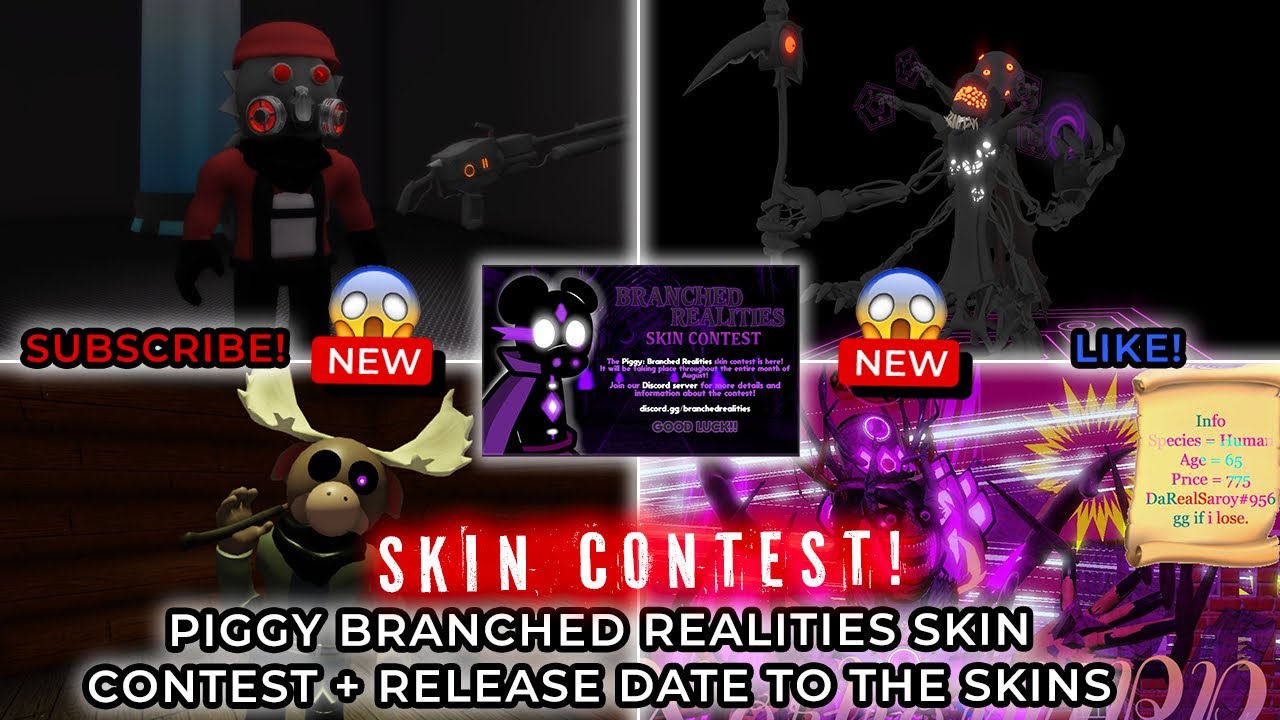 PIGGY: BRANCHED REALITIES NEW SKIN CONTEST + RELEASE DATE OF THE SKINS ...