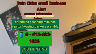 shredding scanning and mailings performed by Cruiser Chris Twin Cities small business alert