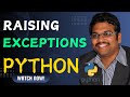 RAISING EXCEPTION IN PYTHON (RAISE KEYWORD) WITH EXAMPLE IN PYTHON PROGRAMMING || EXCEPTION HANDLING