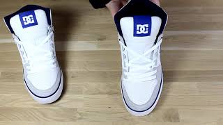 DC Pure HT Trainers in White/Blue