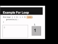 Basic For Loops