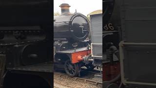 GWR loco shunts a train of wagons at Bewdley on the Severn Valley Railway