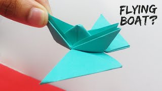 This Boat Can Fly? How To Make Paper Boat With Wings | CraftZilla